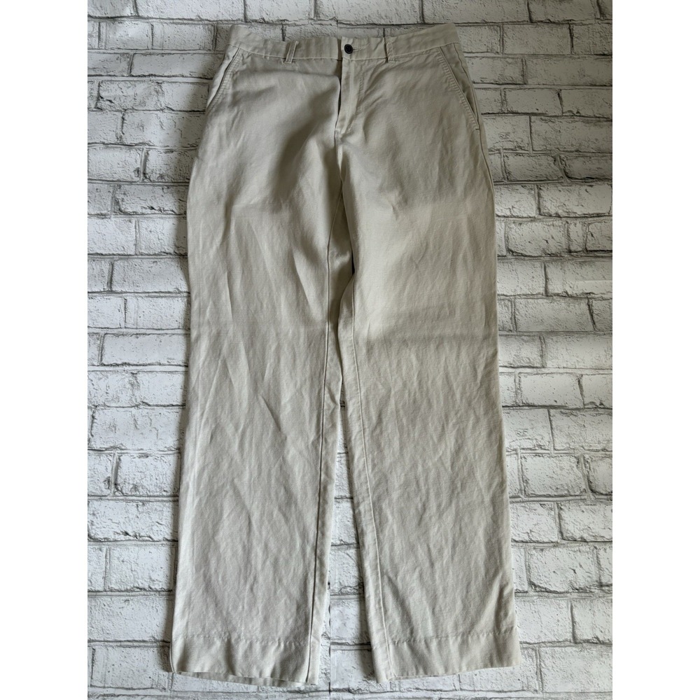 Tommy Bahama Men sz 32 X 32 Linen blend Pants light tan